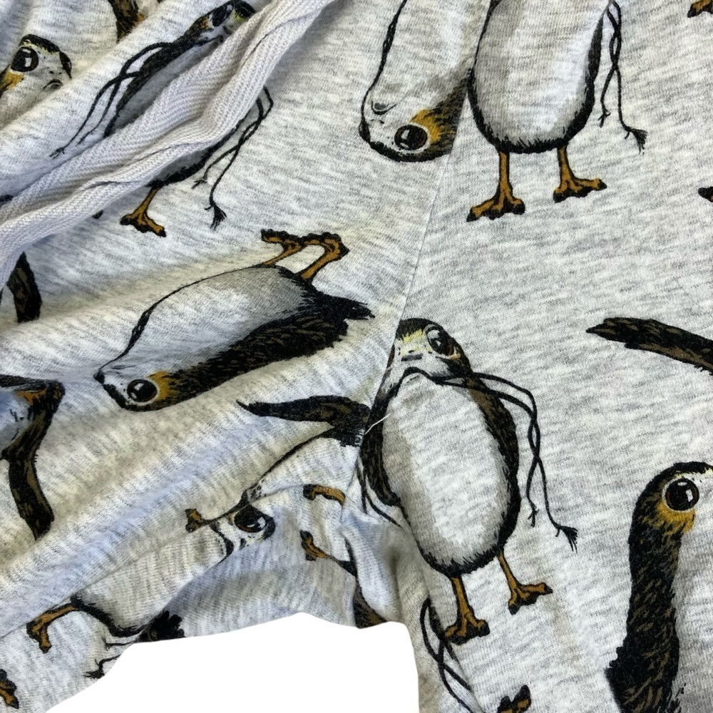 Disney Store Star Wars Womens Gray Porg Print Two Piece Pajama Set Long Sleeve M - Picture 13 of 16